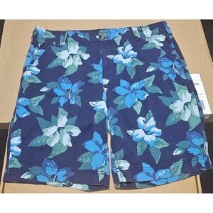 Men's Mossimo Shorts Size 40 Relaxed Blue Flowers Chino Pockets